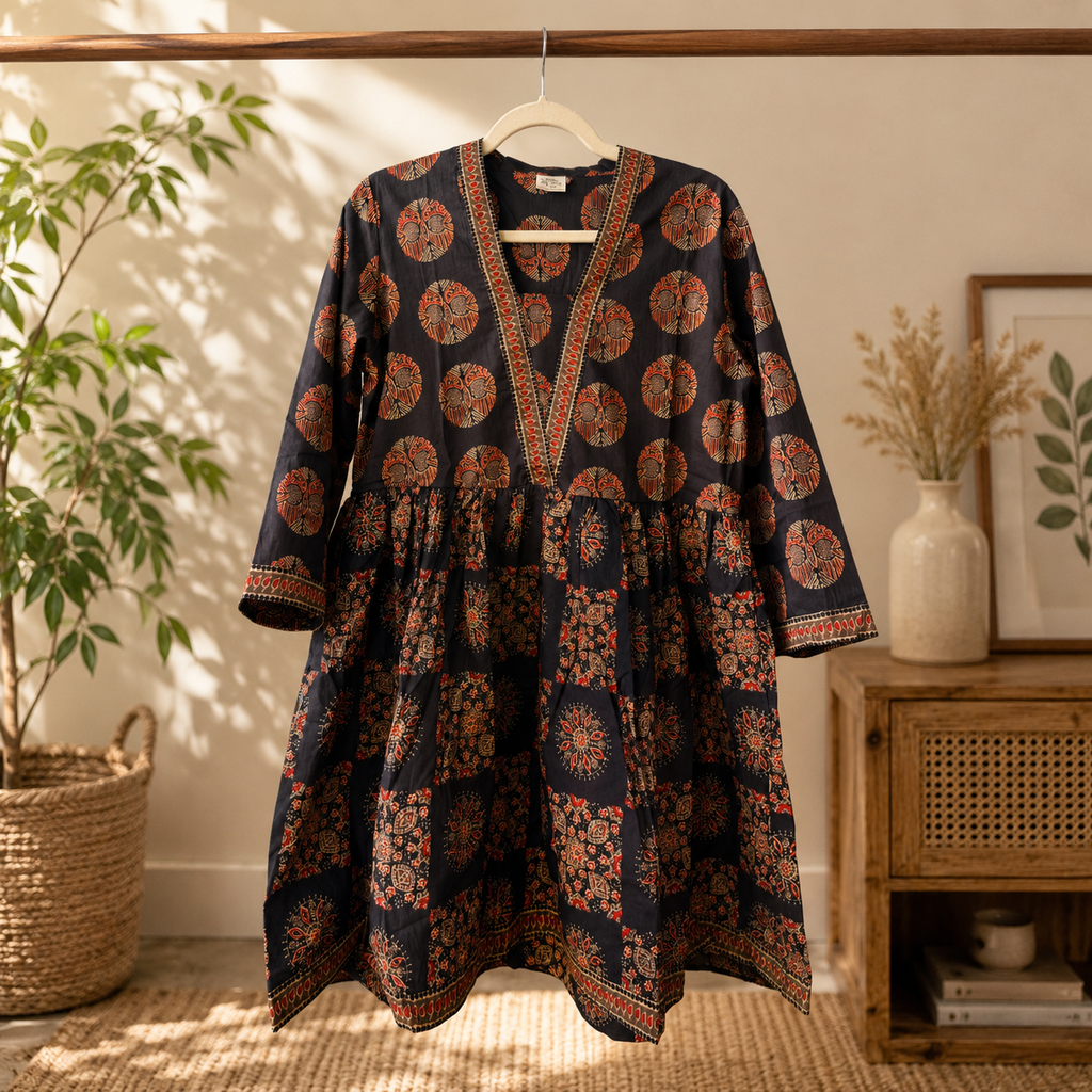 Meher Ajrakh Cotton Co-ord Set
