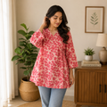 Gulnaar Jaipuri Cotton Short Kurti