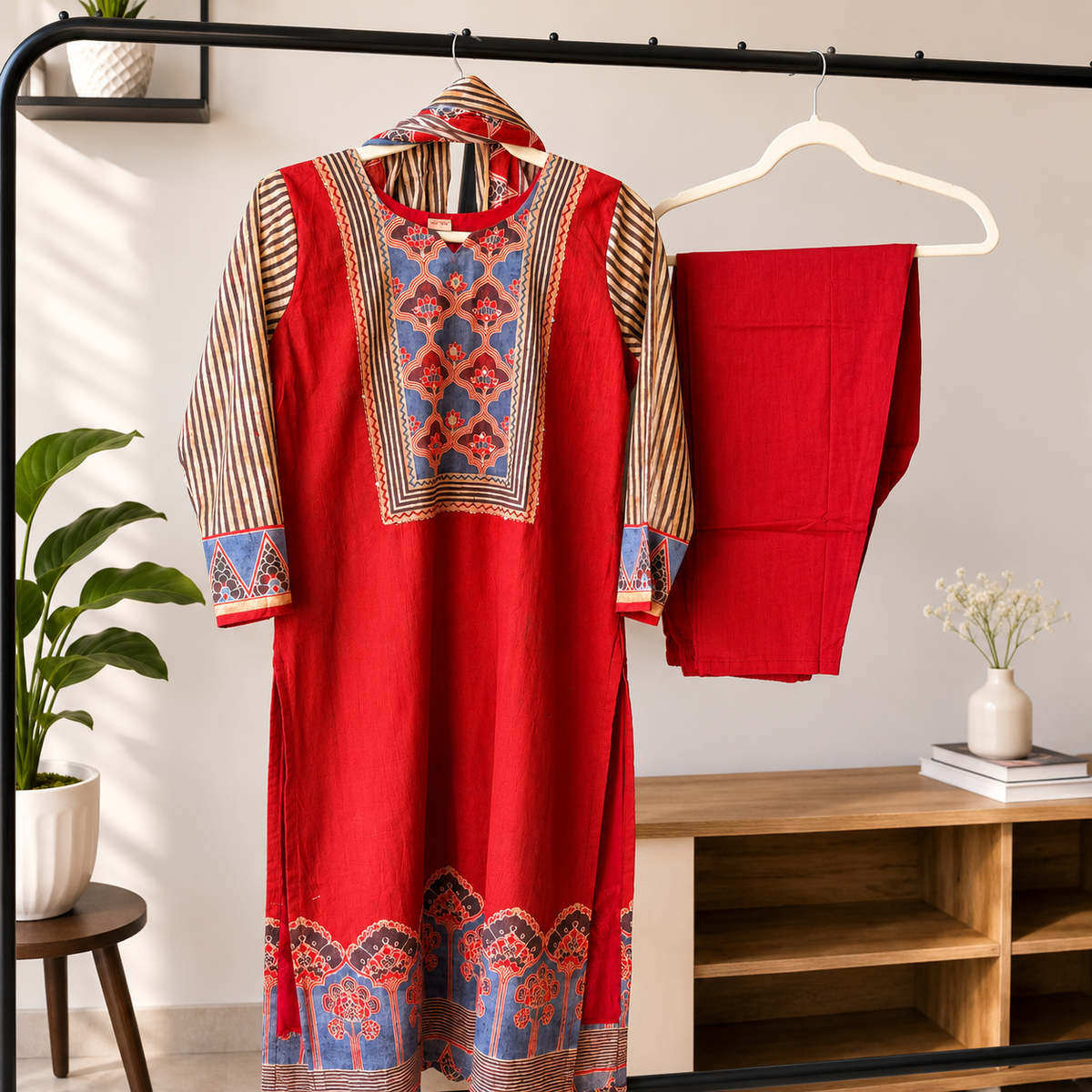Heritage Print pure Cotton Suit Set