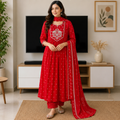 Ruby Grace Embroidered Anarkali Set