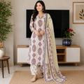 Lavender Blossom Cotton Suit Set